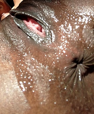 Sensual Ebony Goddess Demands Your Tongue on Her Juicy Pussy'
