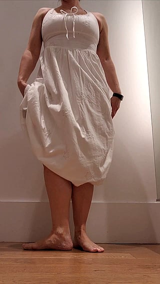 Sizzling Solo Session: Wet in the Fitting Room'