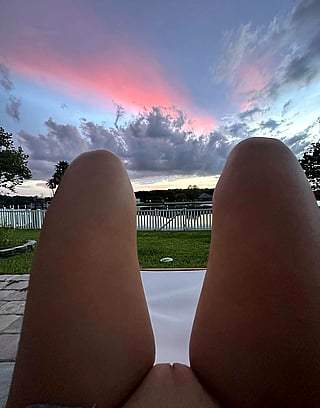 Mesmerizing Sunset Glow on My Always Wet Needy Pussy'